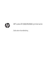 HP Latex R2000 printer Series Gebruikershandleiding