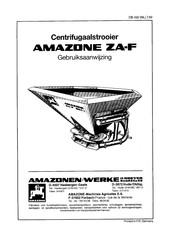 Amazone ZA-F Gebruiksaanwijzing