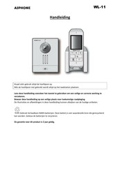 Aiphone WL-11 Handleiding