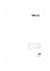 Sangean WR-22 Handleiding