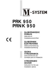 M-system PRK 950 Gebruikers- En Installatiehandleiding