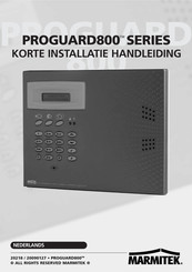 Marmitek PROGUARD800 Series Installatiehandleiding