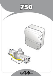 FAAC 750 Gebruiksaanwijzing