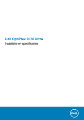 Dell OptiPlex 7070 Ultra Installatiehandleiding