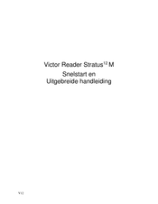 Optelec Victor Reader Stratus 12M Snelstartgids