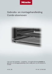 Miele DGC 7450 Gebruiks- En Montagehandleiding