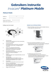 Invacare Platinum Mobile Gebruikersinstructie