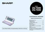 Sharp ZQ-750M Gebruiksaanwijzing