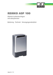 REMKO ASF 100 Bedieningshandleiding