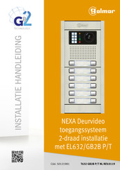 golmar EL632/GB2B P/T Installatiehandleiding