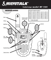 MicroTalkSystems MT 525 Gebruiksaanwijzing