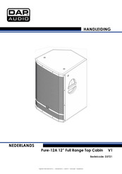 DAP Audio Pure-12A 12 Full Range Top Cabin Handleiding