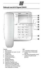 Gigaset DA410 Gebruiksaanwijzing