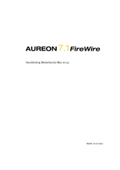 TerraTec SoundSystem Aureon 7.1 FireWire Handleiding