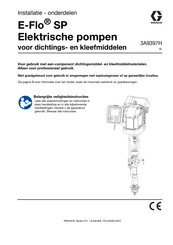 Graco E-Flo SP Installatiehandleiding En Onderdelenlijst