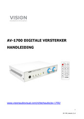 Vision AV-1700 Handleiding