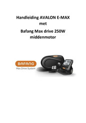 BAFANG Max drive 250W Handleiding