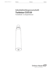 Endress+Hauser Turbimax CUS51D Bedieningsvoorschrift
