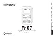 Roland R-07 Handleiding