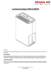 Aktobis AG WDH-310EKW Handleiding