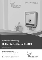 Ridder LogicControl RLC100 Producthandleiding