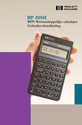 HP 32SII Gebruikershandleiding