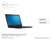 Dell Inspiron 14 3451 Gebruikershandleiding