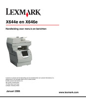 Lexmark X646e Handleiding