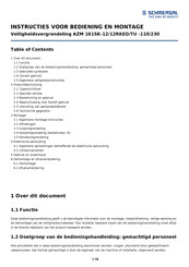 schmersal AZM 161SK-12/12RKED/TU-110/230 Instructies