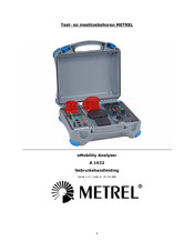 METREL eMobility Analyser A 1632 Gebruikershandleiding