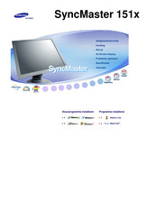 Samsung SyncMaster 151x Handleiding