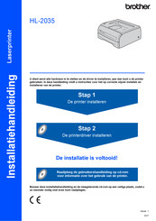 Brother HL-2035 Installatiehandleiding