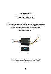 TINY AUDIO C11 Handleiding