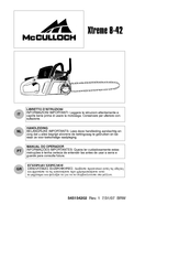 McCulloch Xtreme 8-42 Handleiding