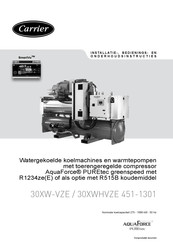 Carrier 30XW-VZE 1001 Installatiehandleiding