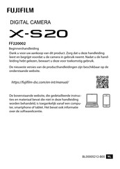 FujiFilm X-S20 Gebruikershandleiding