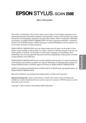 Epson STYLUS SCAN 2500 Handleiding