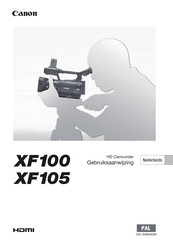 Canon XF105 Gebruiksaanwijzing