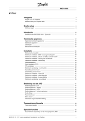 Danfoss AKD 5000 Bedieningshandleiding