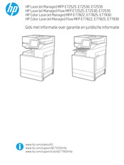 HP LaserJet Managed MFP E72525 Gebruikershandleiding