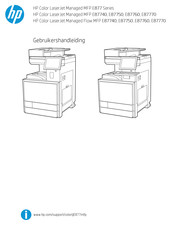 HP Color LaserJet Managed MFP E87770 Gebruikershandleiding