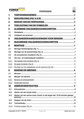 Powerplus POWXG3042 Gebruikershandleiding