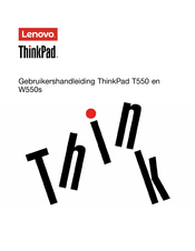 Lenovo ThinkPad T550 Gebruikershandleiding