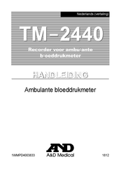 A&D Medical TM-2440 Handleiding