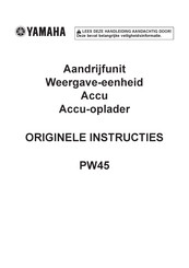 Yamaha PW45 Originele Instructies