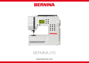 Bernina 215 Handleiding