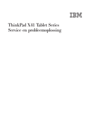 IBM ThinkPad X41 Series Servicehandleiding