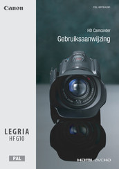 Canon LEGRIA HF G10 Gebruiksaanwijzing