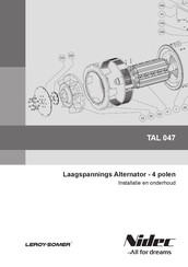 Leroy Somer Nidec TAL 047 Installatie En Onderhoud