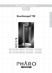 Hansgrohe PHARO Duschtempel 90 ML40R 29 37 Series Montagehandleiding